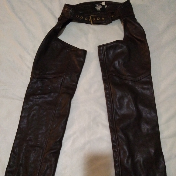 S&S Cycle Chaps leather pants size S